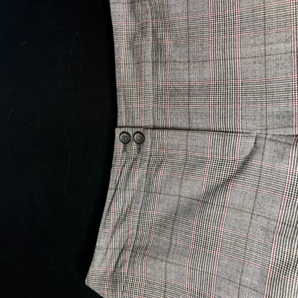 Talbots Women's Heritage Plaid Wide Leg Pants Sz 4 Wool Blend Gray - Picture 5 of 7